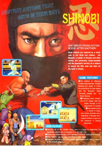 Shinobi (set 1, System 16A) (FD1094 317-0050)