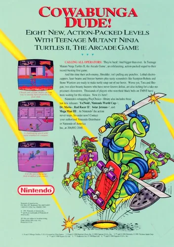 Teenage Mutant Ninja Turtles II - The Arcade Game (PlayChoice-10)